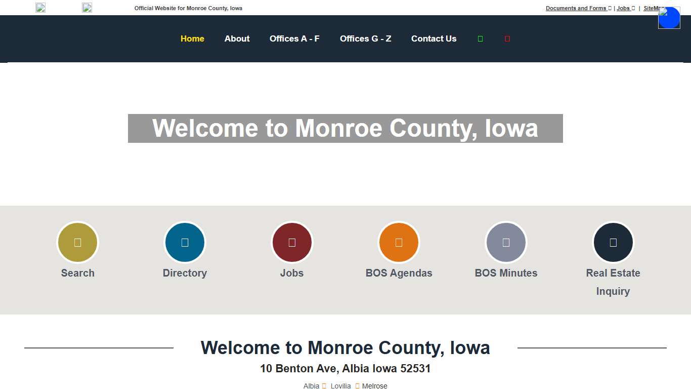 Welcome To Monroe County, Iowa